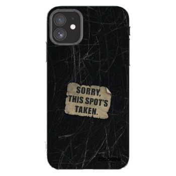 Picasee silikonový průhledný obal pro Apple iPhone 11 - SORRY