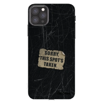 Picasee silikonový průhledný obal pro Apple iPhone 11 Pro Max - SORRY