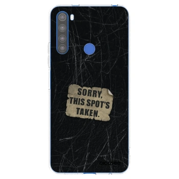 Picasee silikonový průhledný obal pro Xiaomi Redmi Note 8T - SORRY