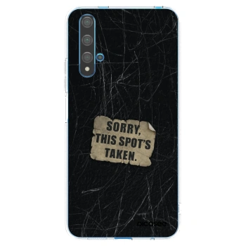 Picasee silikonový průhledný obal pro Huawei Nova 5T - SORRY