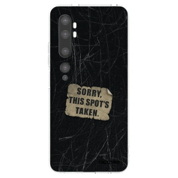 Picasee silikonový průhledný obal pro Xiaomi Mi Note 10 (Pro) - SORRY