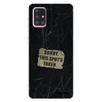 Picasee silikonový průhledný obal pro Samsung Galaxy A71 A715F - SORRY