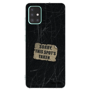 Picasee silikonový průhledný obal pro Samsung Galaxy A51 A515F - SORRY