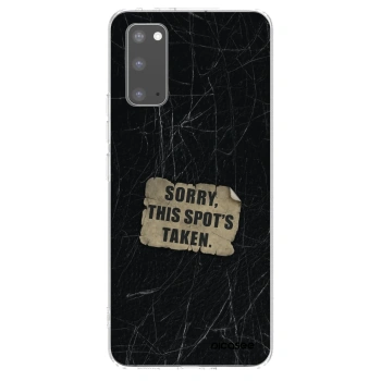 Picasee silikonový průhledný obal pro Samsung Galaxy S20 G980F - SORRY