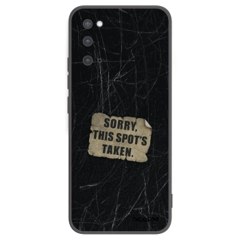 Picasee silikonový černý obal pro Samsung Galaxy S20 G980F - SORRY