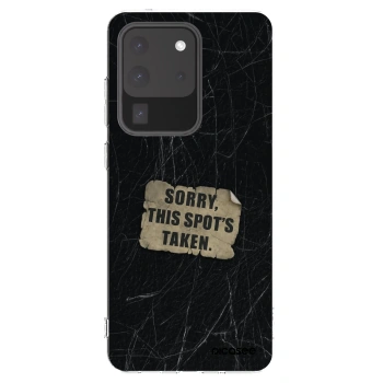 Picasee silikonový průhledný obal pro Samsung Galaxy S20 Ultra 5G G988F - SORRY