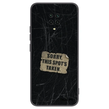 Picasee silikonový černý obal pro Xiaomi Redmi Note 9 Pro - SORRY