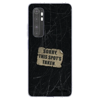 Picasee silikonový průhledný obal pro Xiaomi Mi Note 10 Lite - SORRY