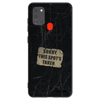 Picasee silikonový černý obal pro Samsung Galaxy A21s - SORRY