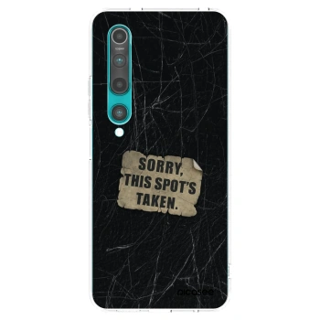 Picasee silikonový průhledný obal pro Xiaomi Mi 10 - SORRY