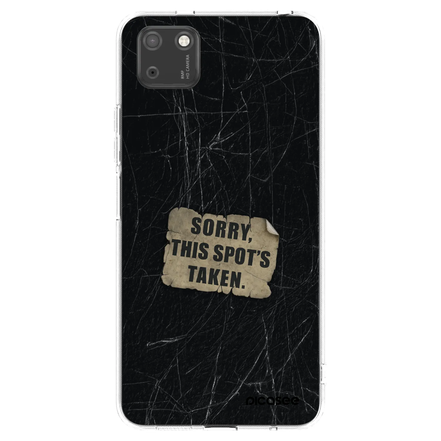 Picasee silikonový průhledný obal pro Huawei Y5P - SORRY