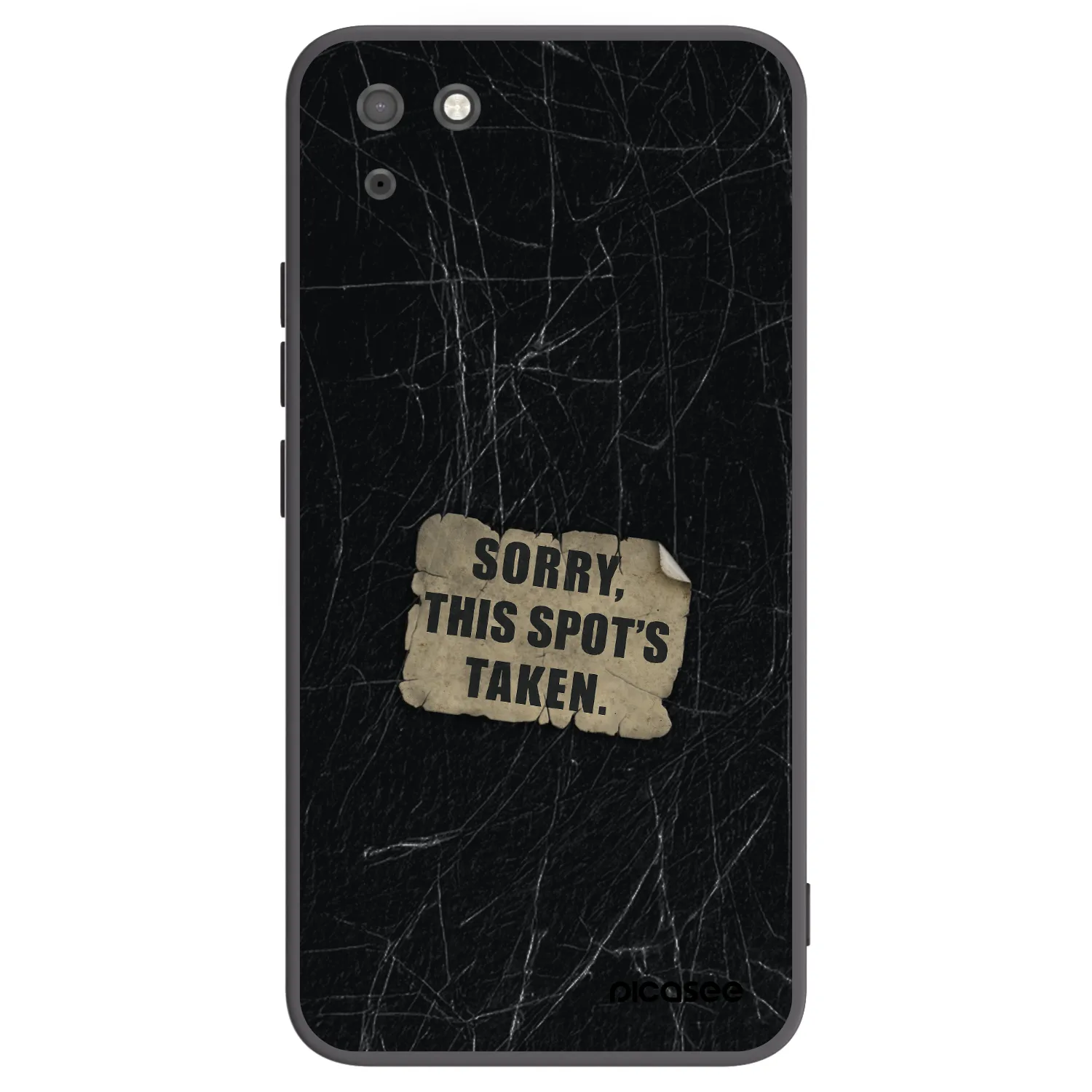 Picasee silikonový černý obal pro Huawei Y5P - SORRY