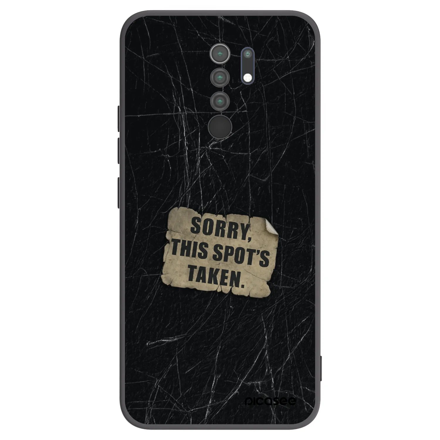 Picasee silikonový černý obal pro Xiaomi Redmi 9 - SORRY