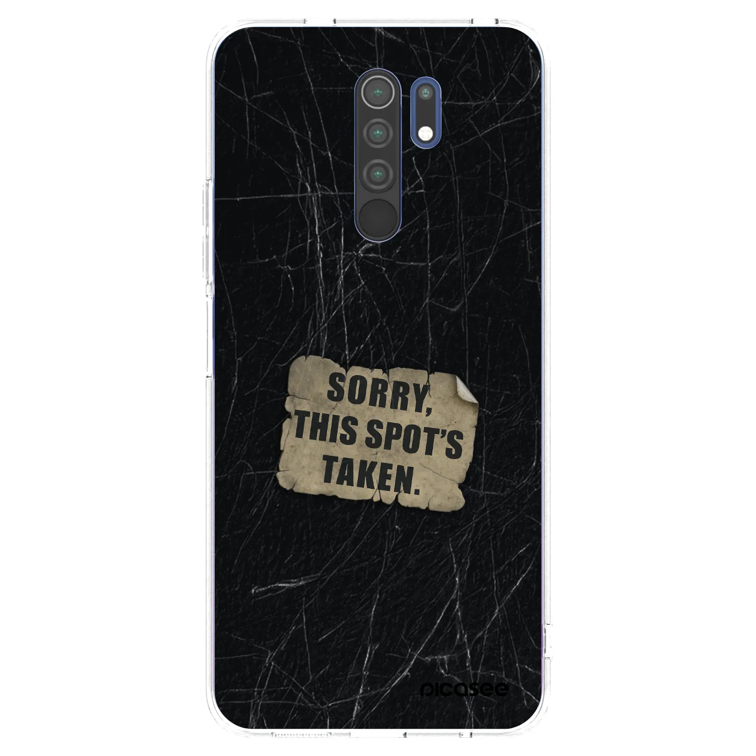 Picasee silikonový průhledný obal pro Xiaomi Redmi 9 - SORRY