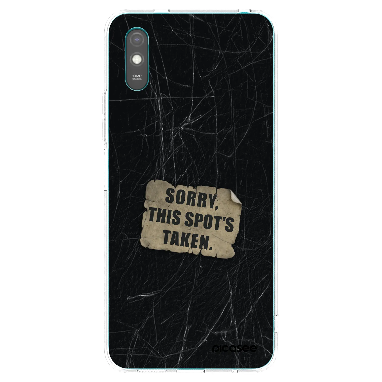 Picasee silikonový průhledný obal pro Xiaomi Redmi 9A - SORRY