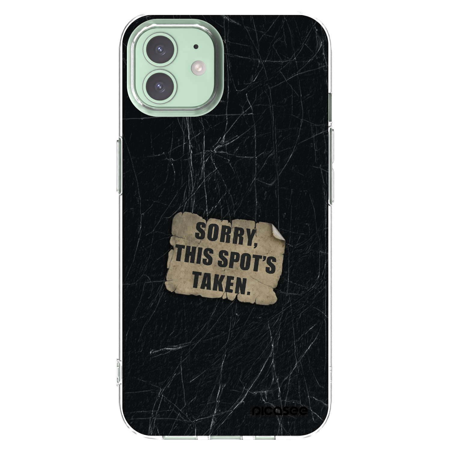 Picasee silikonový průhledný obal pro Apple iPhone 12 - SORRY