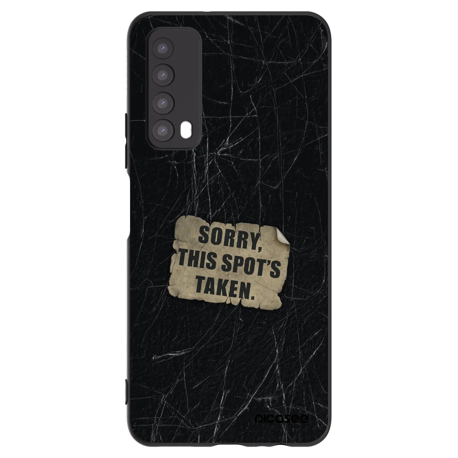 Picasee silikonový černý obal pro Huawei P Smart 2021 - SORRY