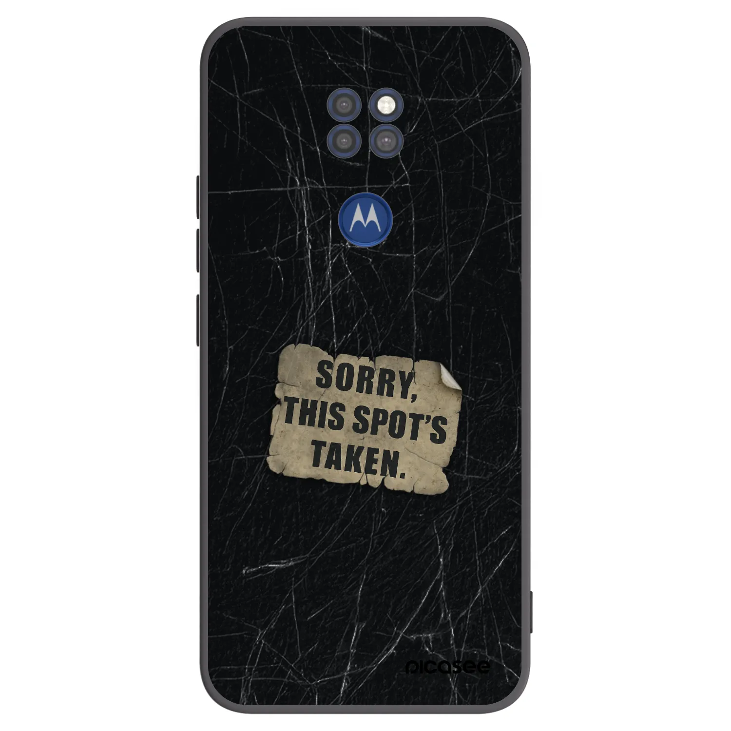 Picasee silikonový černý obal pro Motorola Moto G9 Play - SORRY