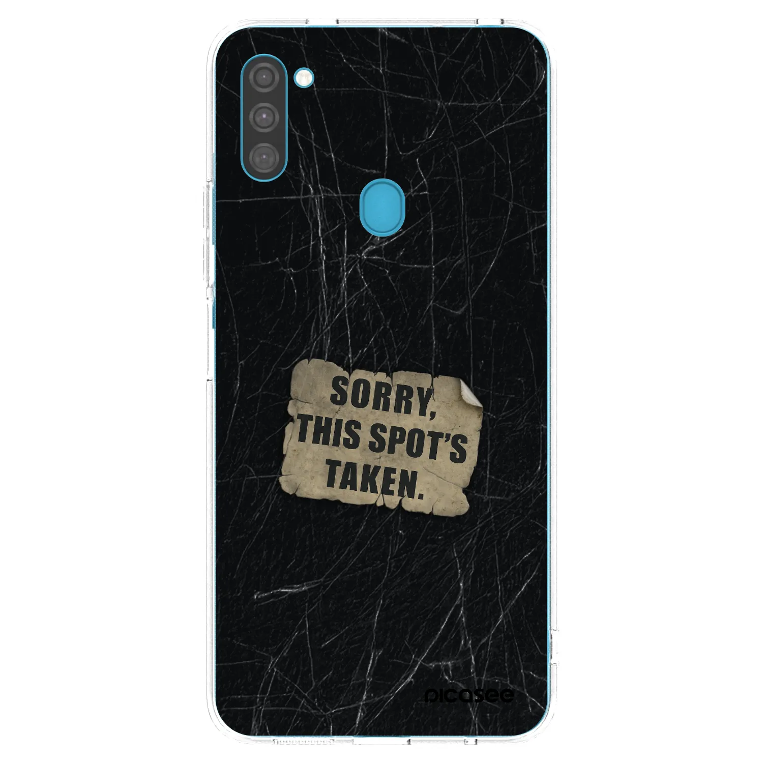 Picasee silikonový průhledný obal pro Samsung Galaxy M11 - SORRY