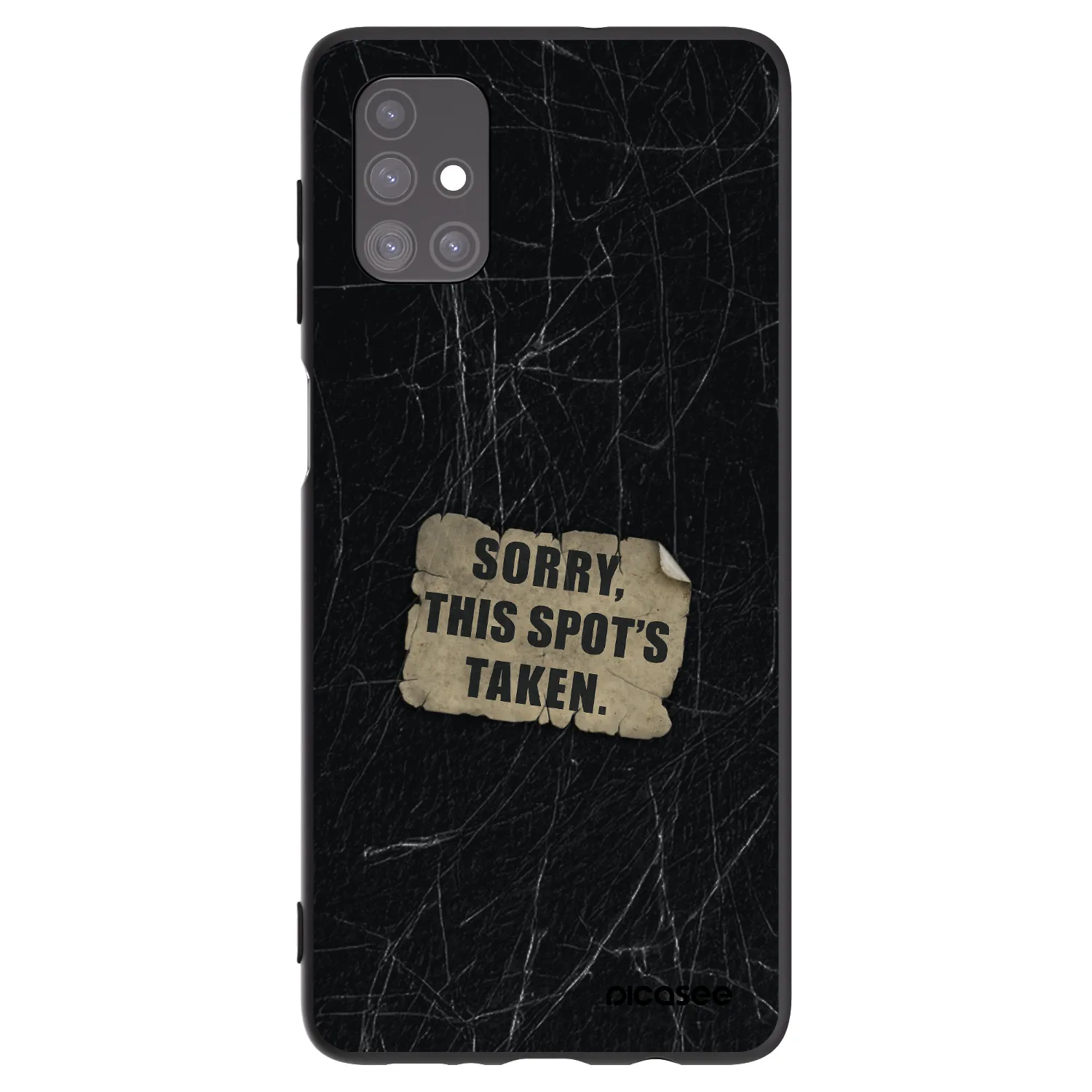 Picasee silikonový černý obal pro Samsung Galaxy M51 M515F - SORRY