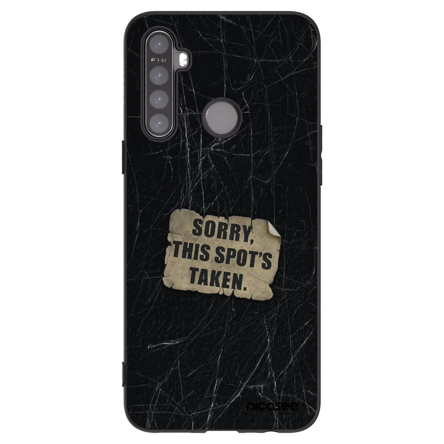 Picasee silikonový černý obal pro Realme 5 - SORRY