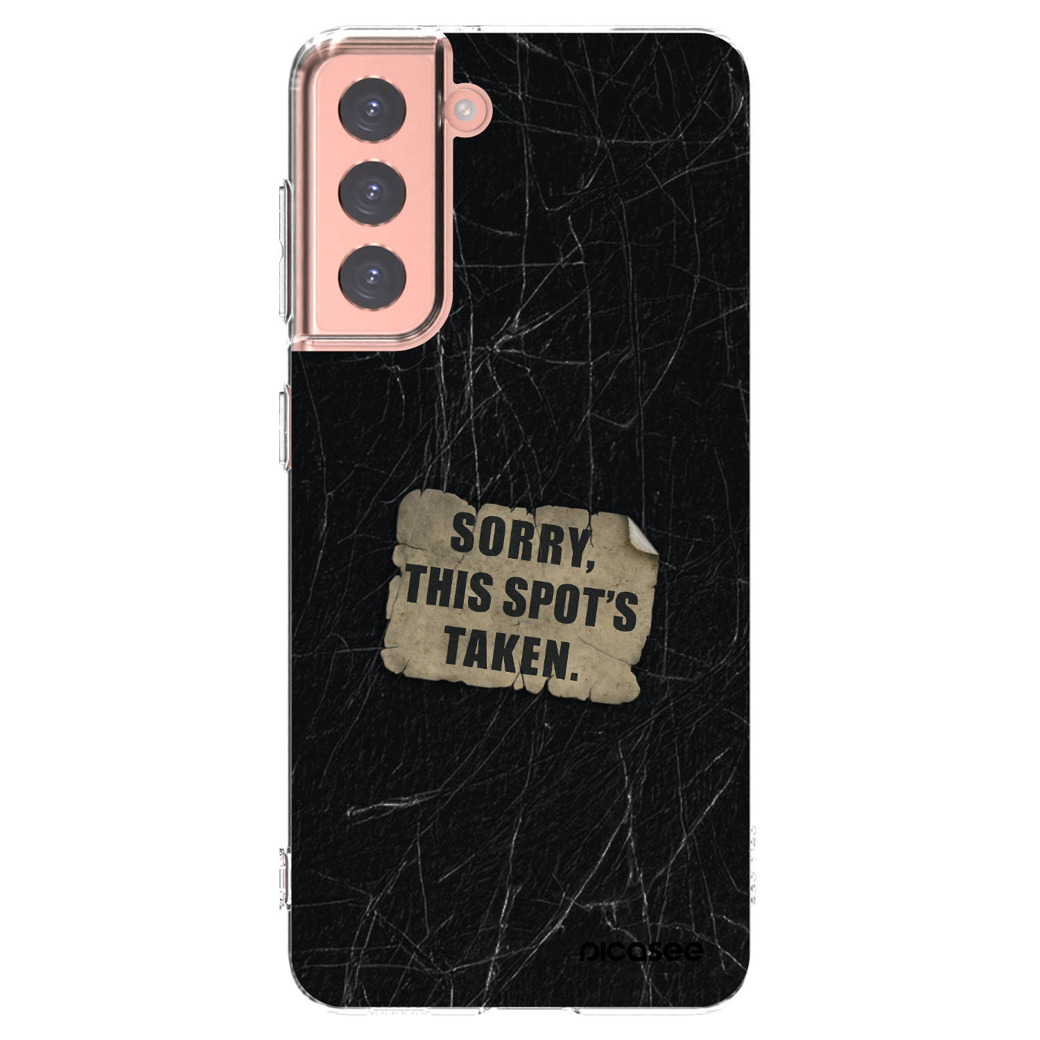 Picasee silikonový průhledný obal pro Samsung Galaxy S21 5G G991B - SORRY