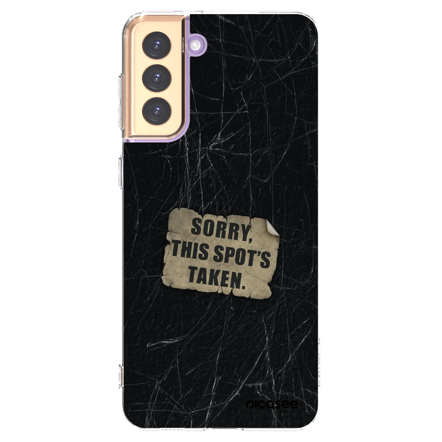 Picasee silikonový průhledný obal pro Samsung Galaxy S21+ 5G G996F - SORRY