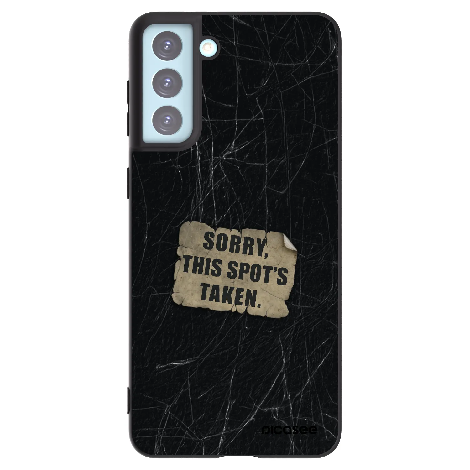 Picasee silikonový černý obal pro Samsung Galaxy S21+ 5G G996F - SORRY