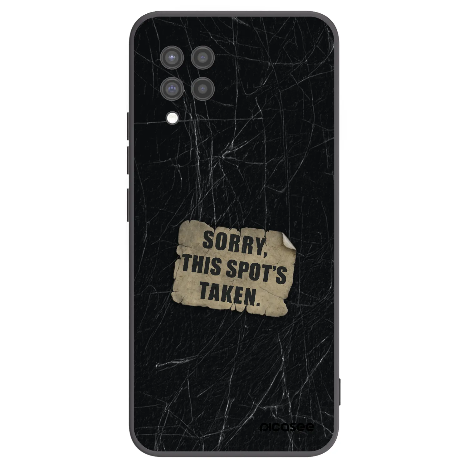 Picasee silikonový černý obal pro Samsung Galaxy A42 A426B - SORRY