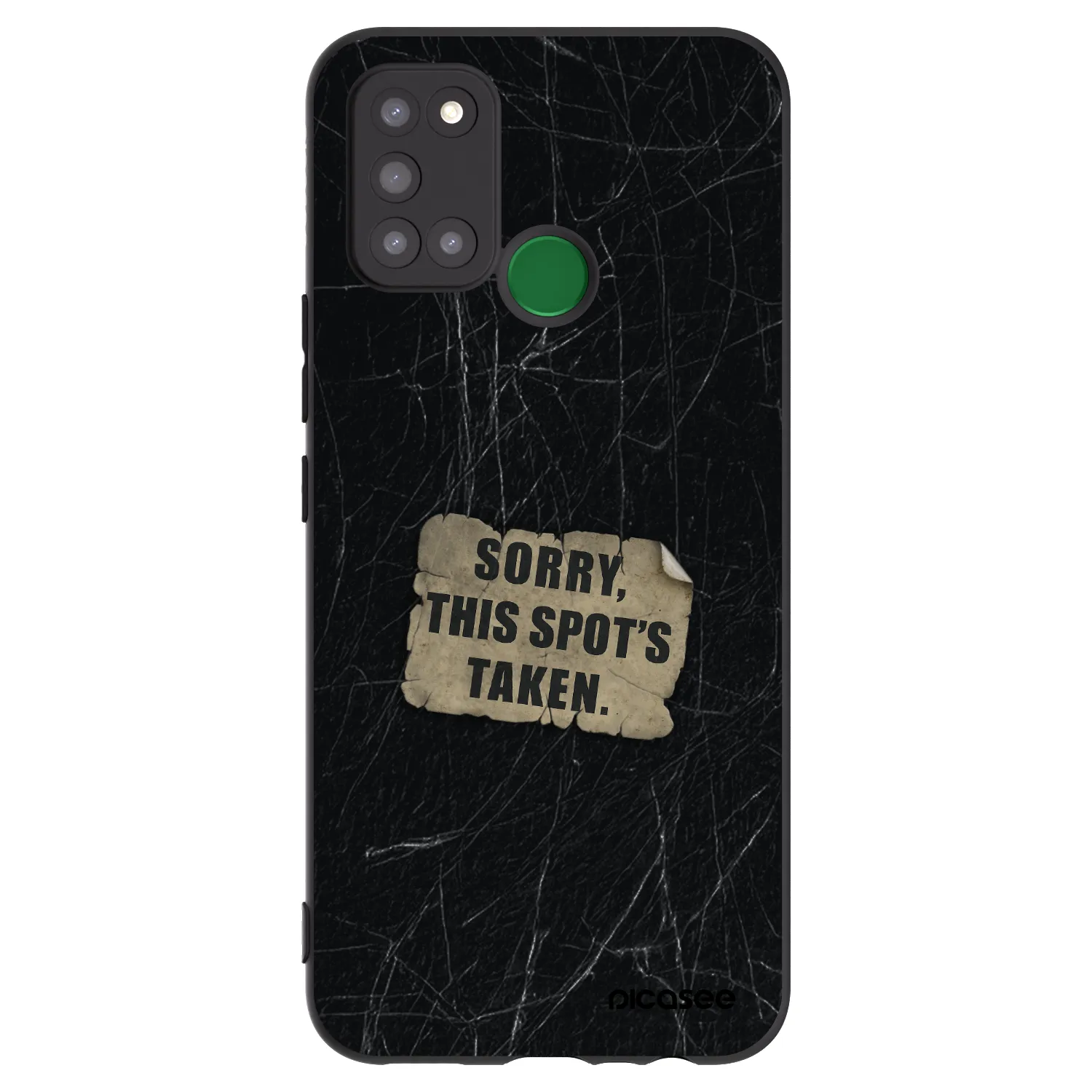 Picasee silikonový černý obal pro Realme 7i - SORRY