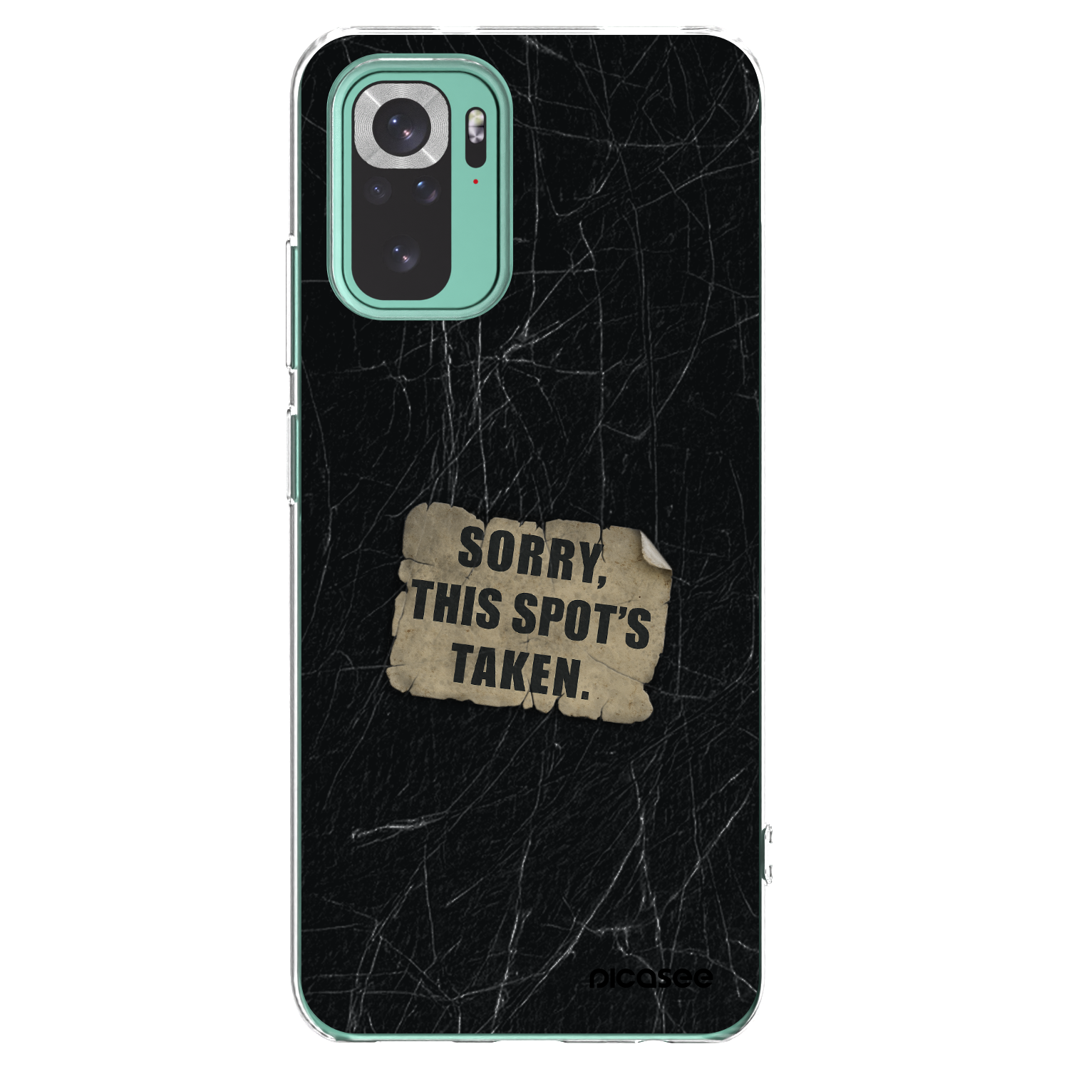 Picasee silikonový průhledný obal pro Xiaomi Redmi Note 10 Pro - SORRY