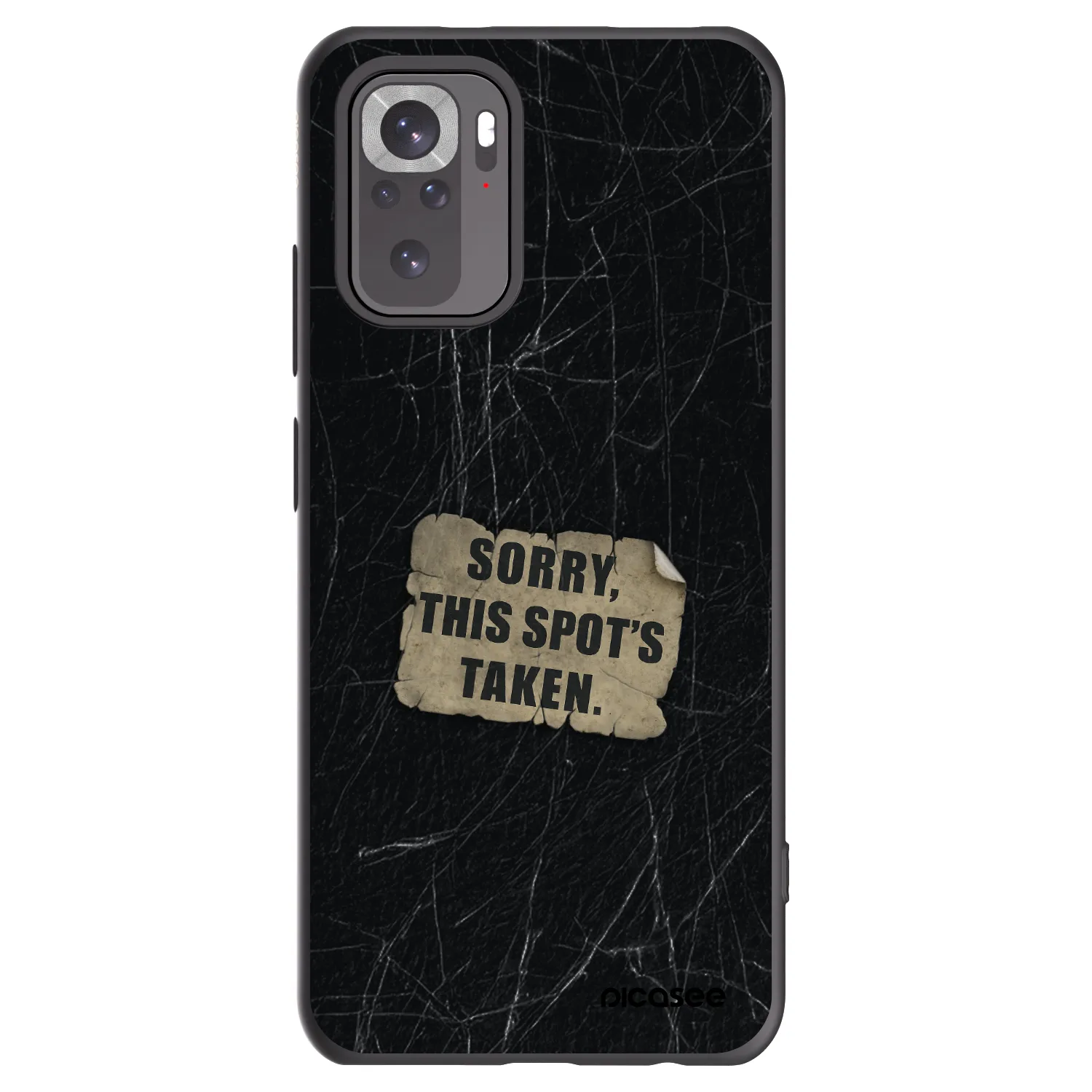 Picasee silikonový černý obal pro Xiaomi Redmi Note 10S - SORRY