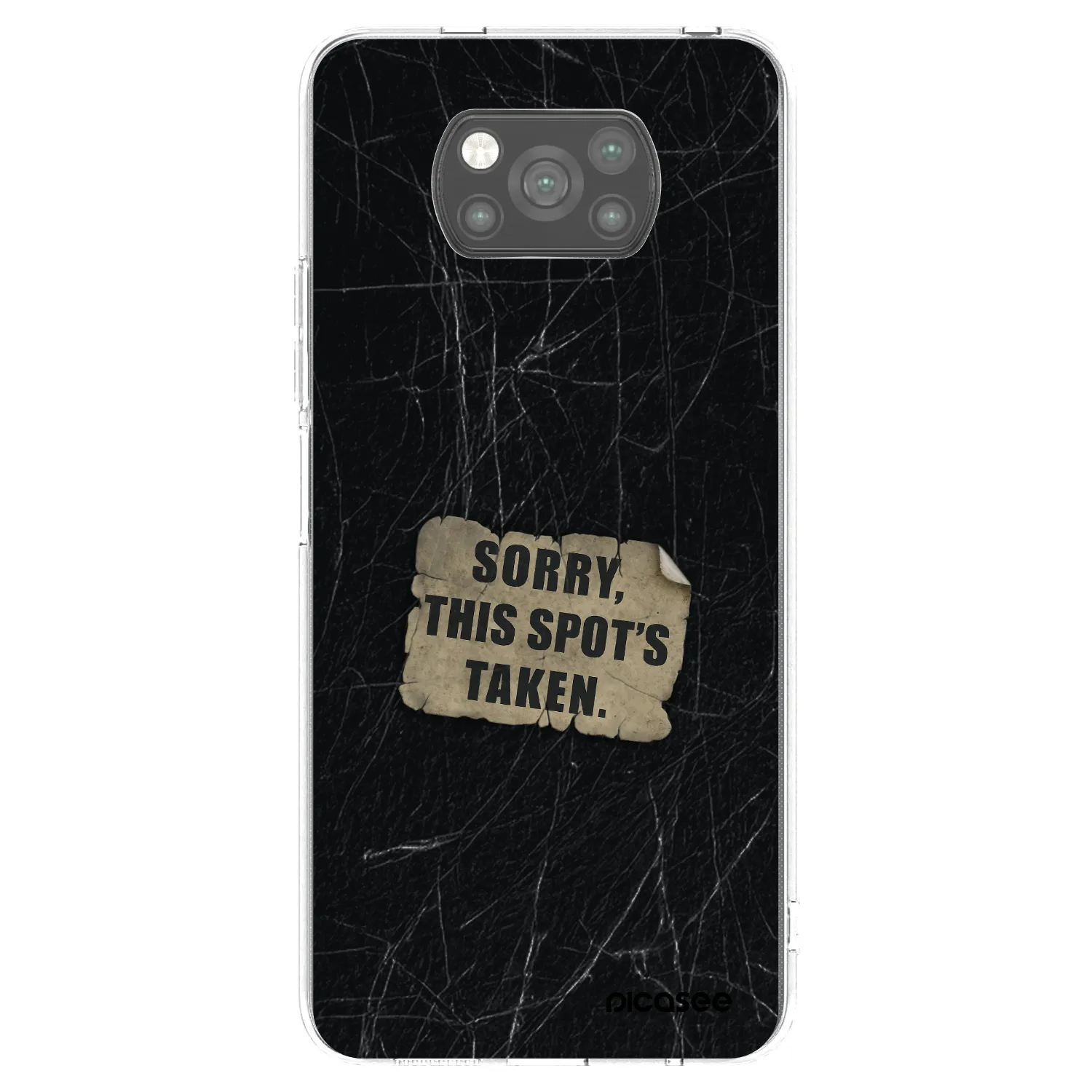 Picasee silikonový černý obal pro Xiaomi Poco X3 Pro - SORRY