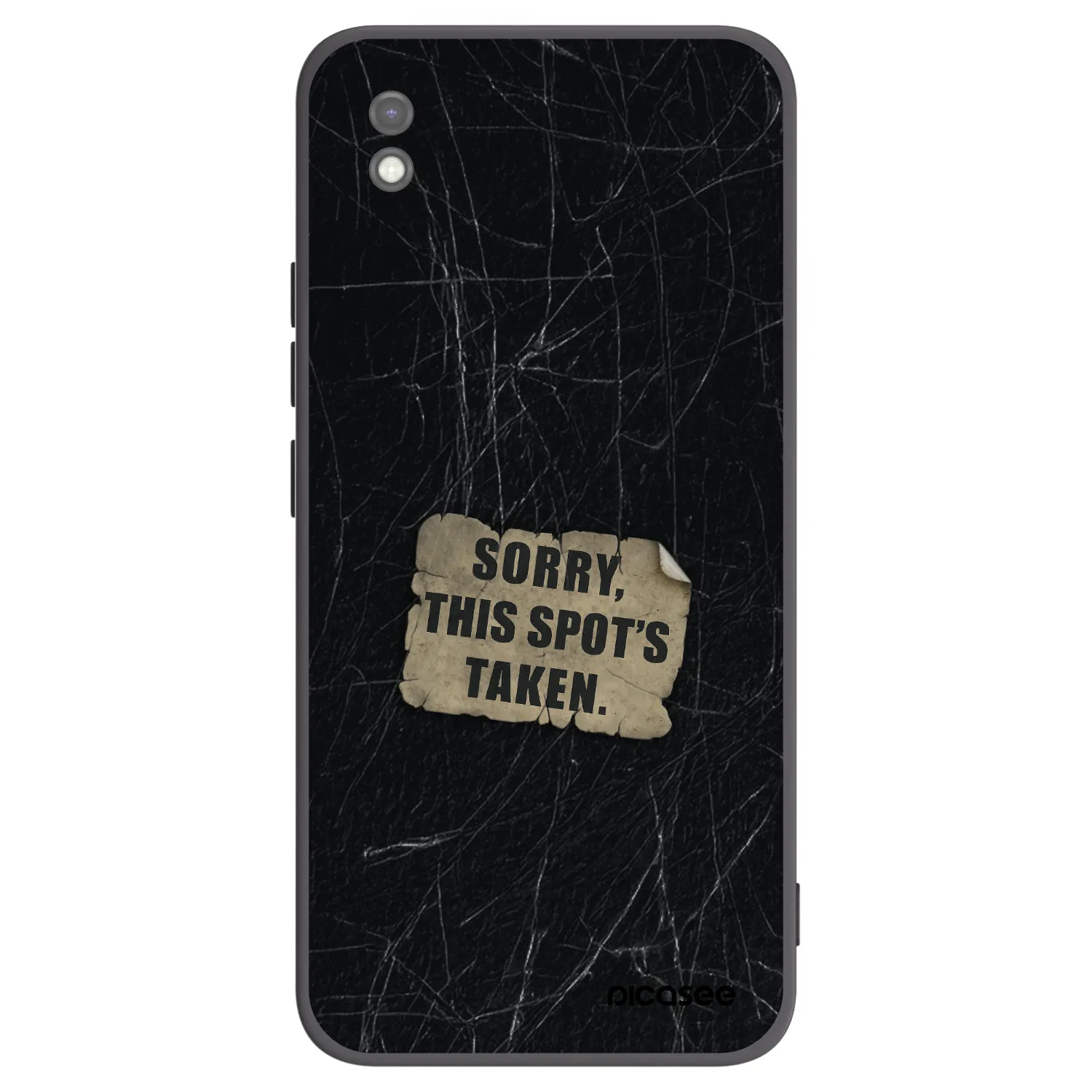 Picasee silikonový černý obal pro Xiaomi Redmi 9AT - SORRY