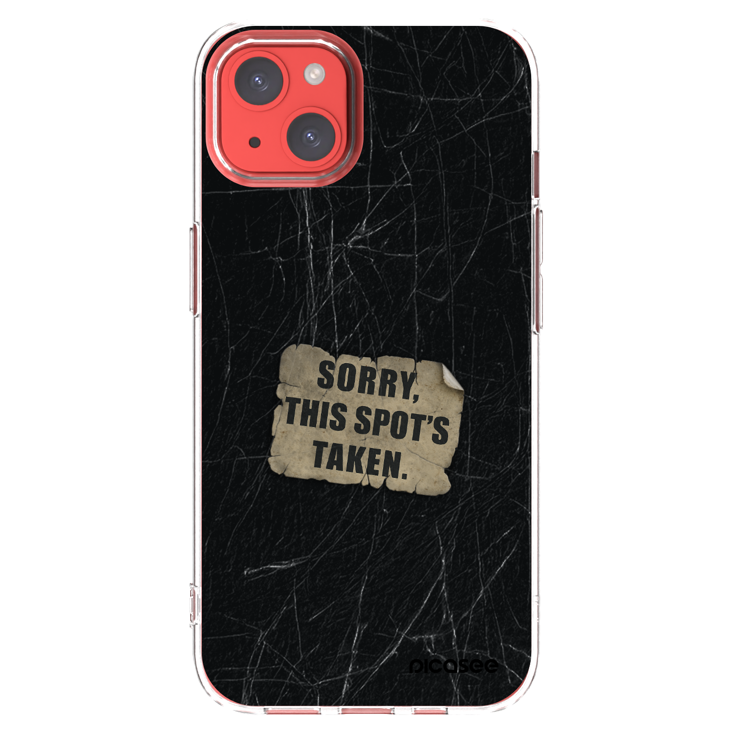 Picasee silikonový průhledný obal pro Apple iPhone 13 - SORRY