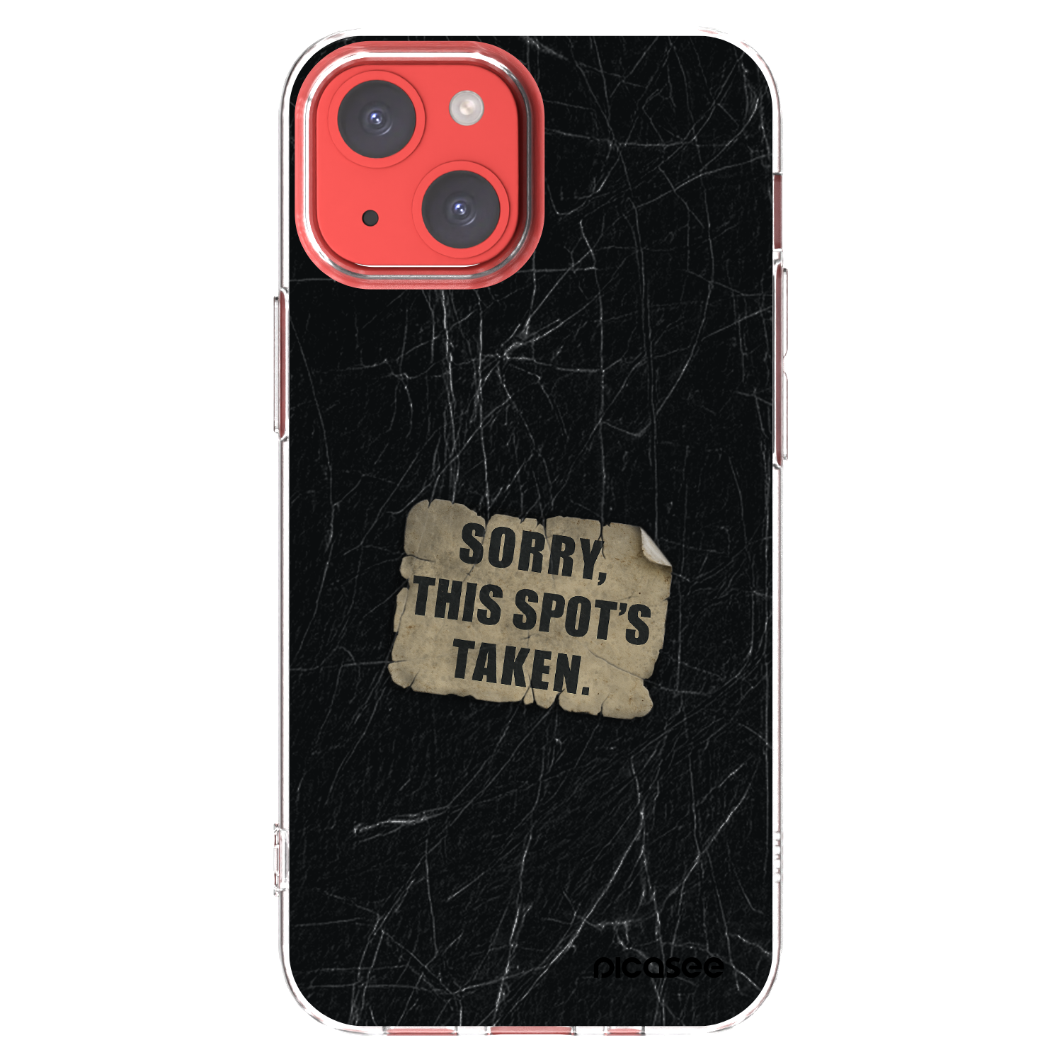 Picasee silikonový průhledný obal pro Apple iPhone 13 mini - SORRY