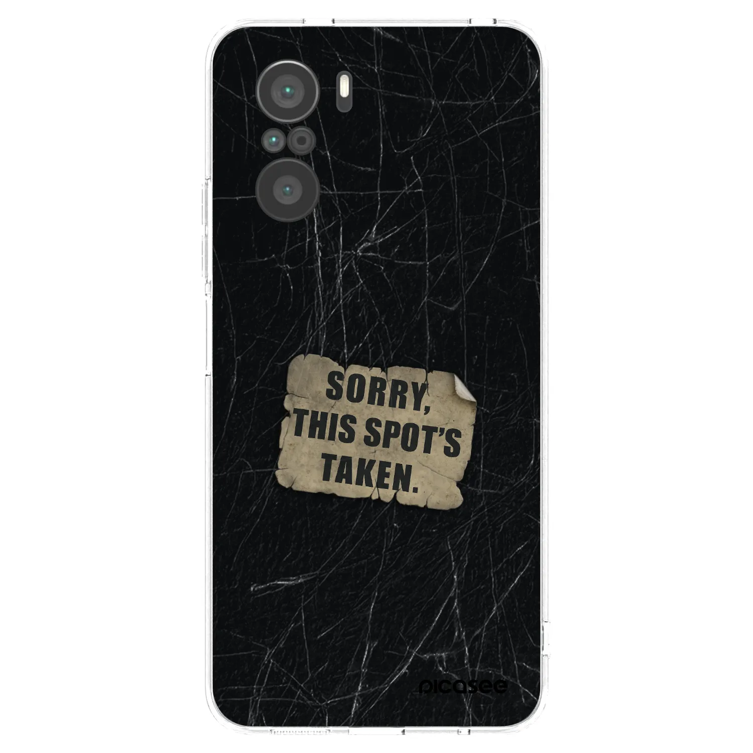 Picasee silikonový průhledný obal pro Xiaomi Poco F3 - SORRY