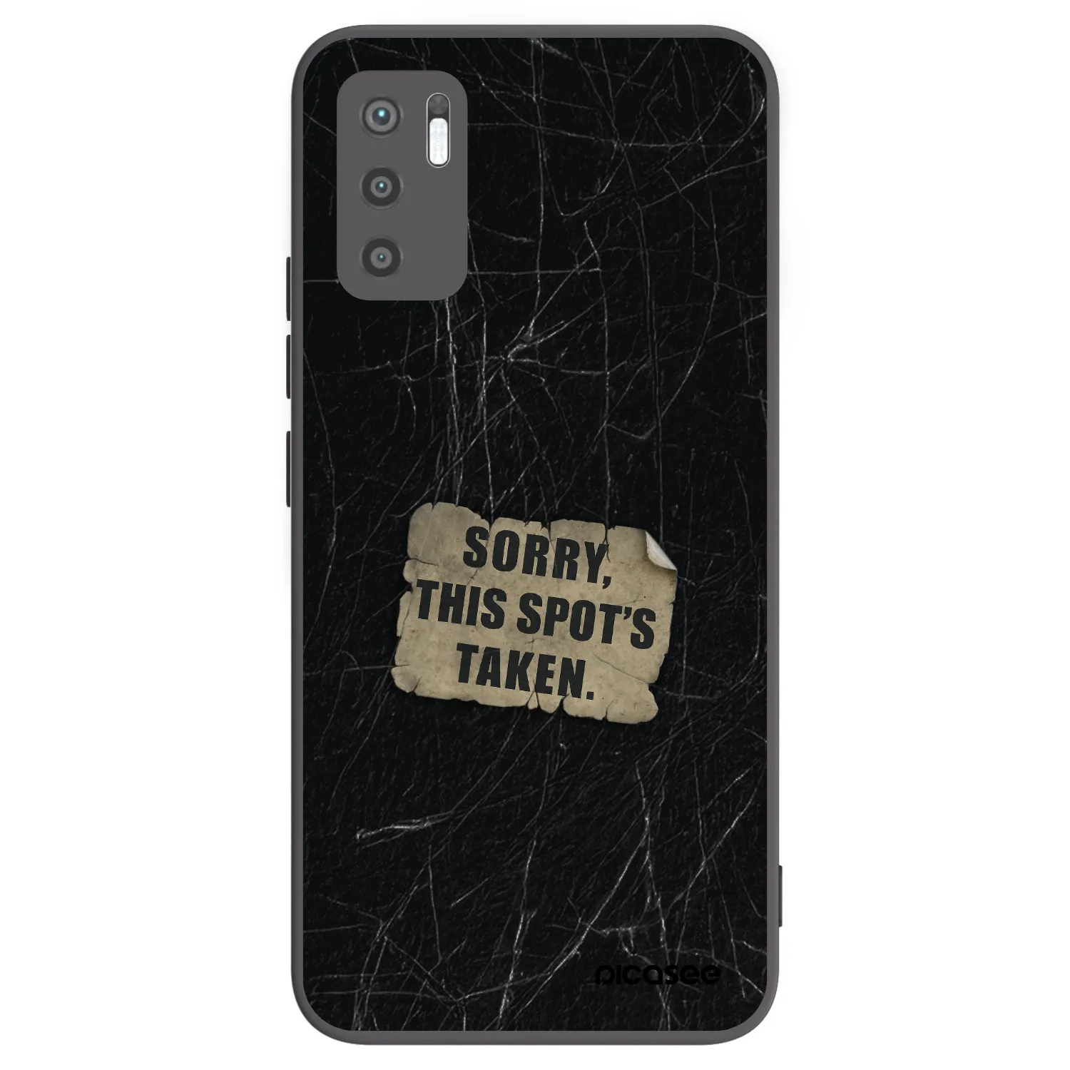 Picasee silikonový černý obal pro Xiaomi Redmi Note 10 5G - SORRY