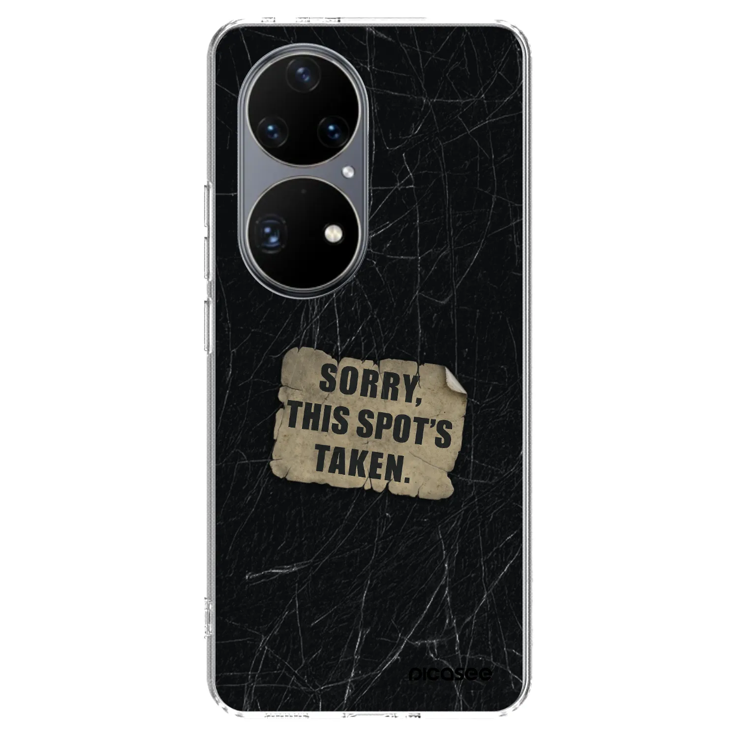 Picasee silikonový průhledný obal pro Huawei P50 - SORRY