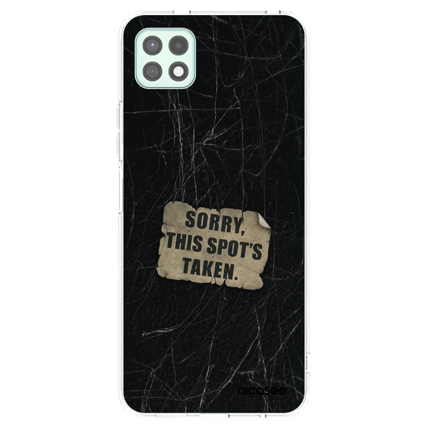Picasee silikonový průhledný obal pro Samsung Galaxy A22 A226B 5G - SORRY