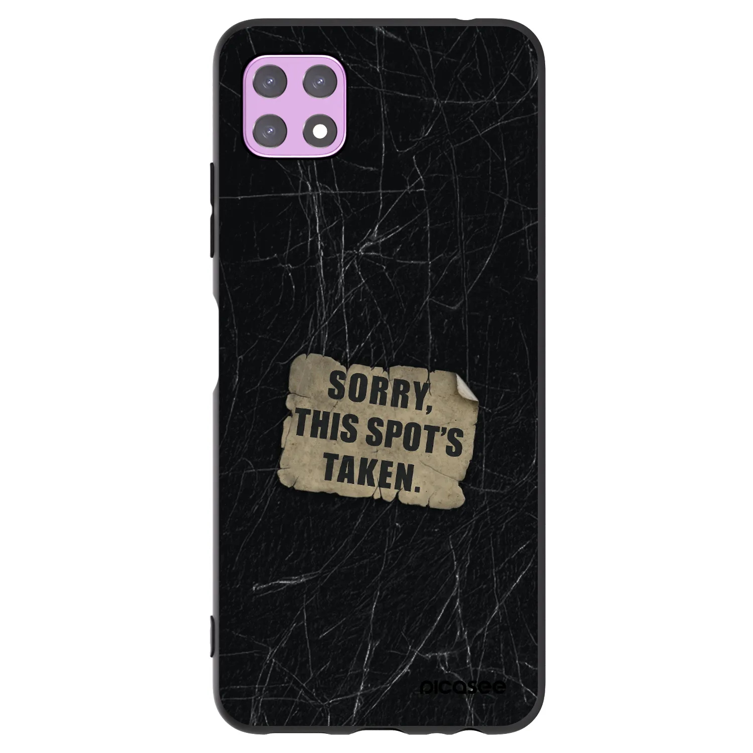 Picasee silikonový černý obal pro Samsung Galaxy A22 A226B 5G - SORRY