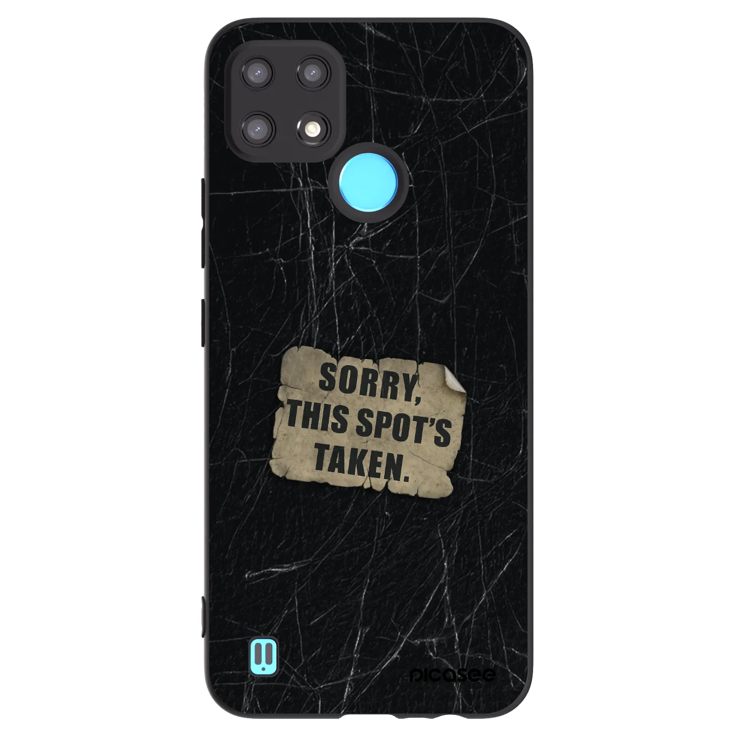 Picasee silikonový černý obal pro Realme C21 - SORRY