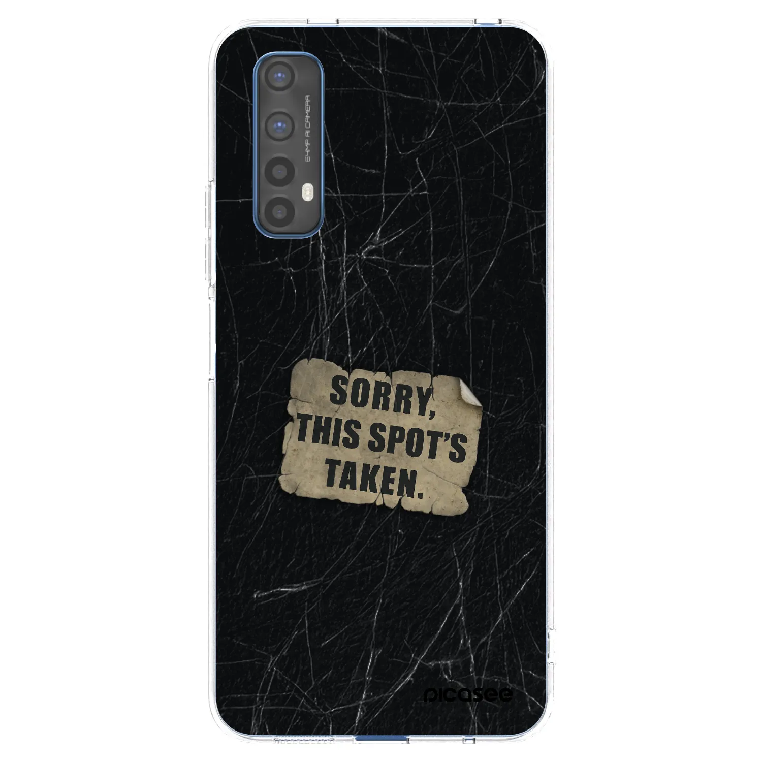 Picasee silikonový průhledný obal pro Realme 7 - SORRY