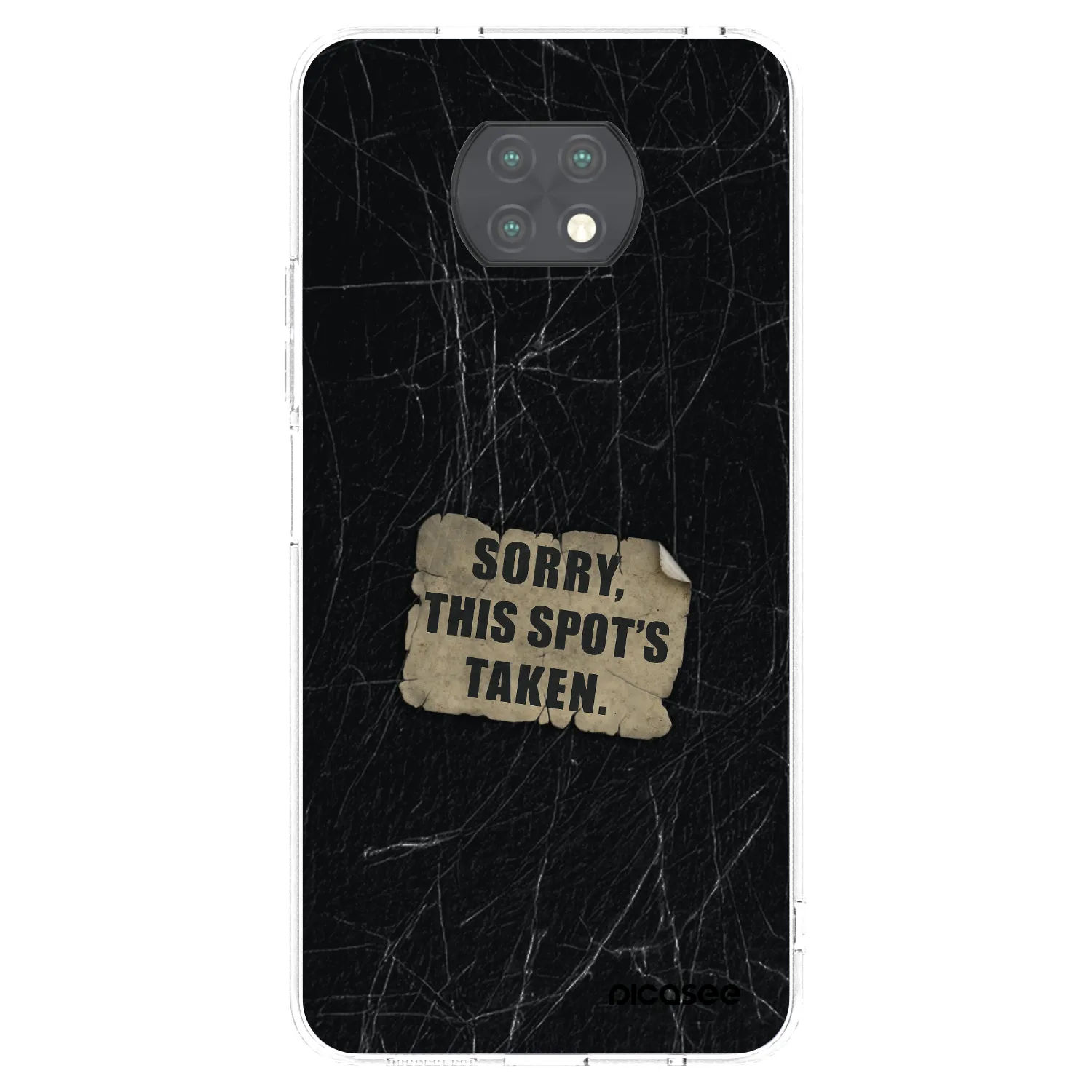 Picasee silikonový průhledný obal pro Xiaomi Redmi Note 9T - SORRY