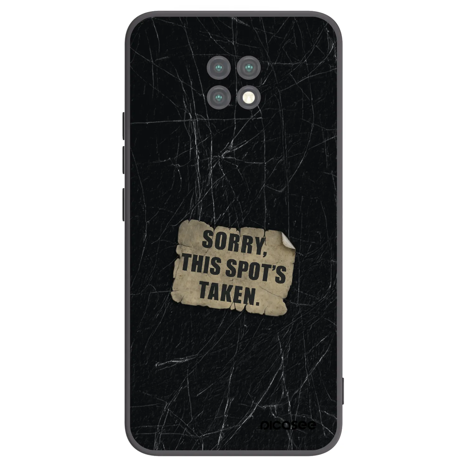 Picasee silikonový černý obal pro Xiaomi Redmi Note 9T - SORRY