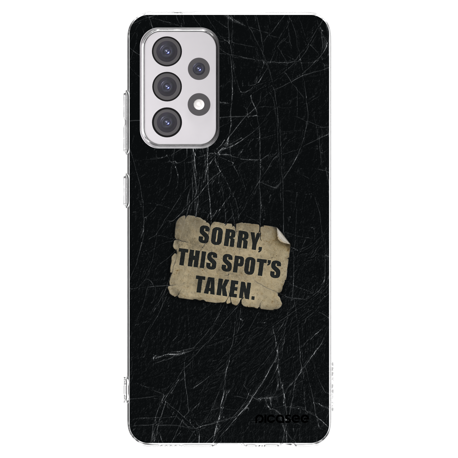Picasee silikonový průhledný obal pro Samsung Galaxy A52s 5G A528B - SORRY