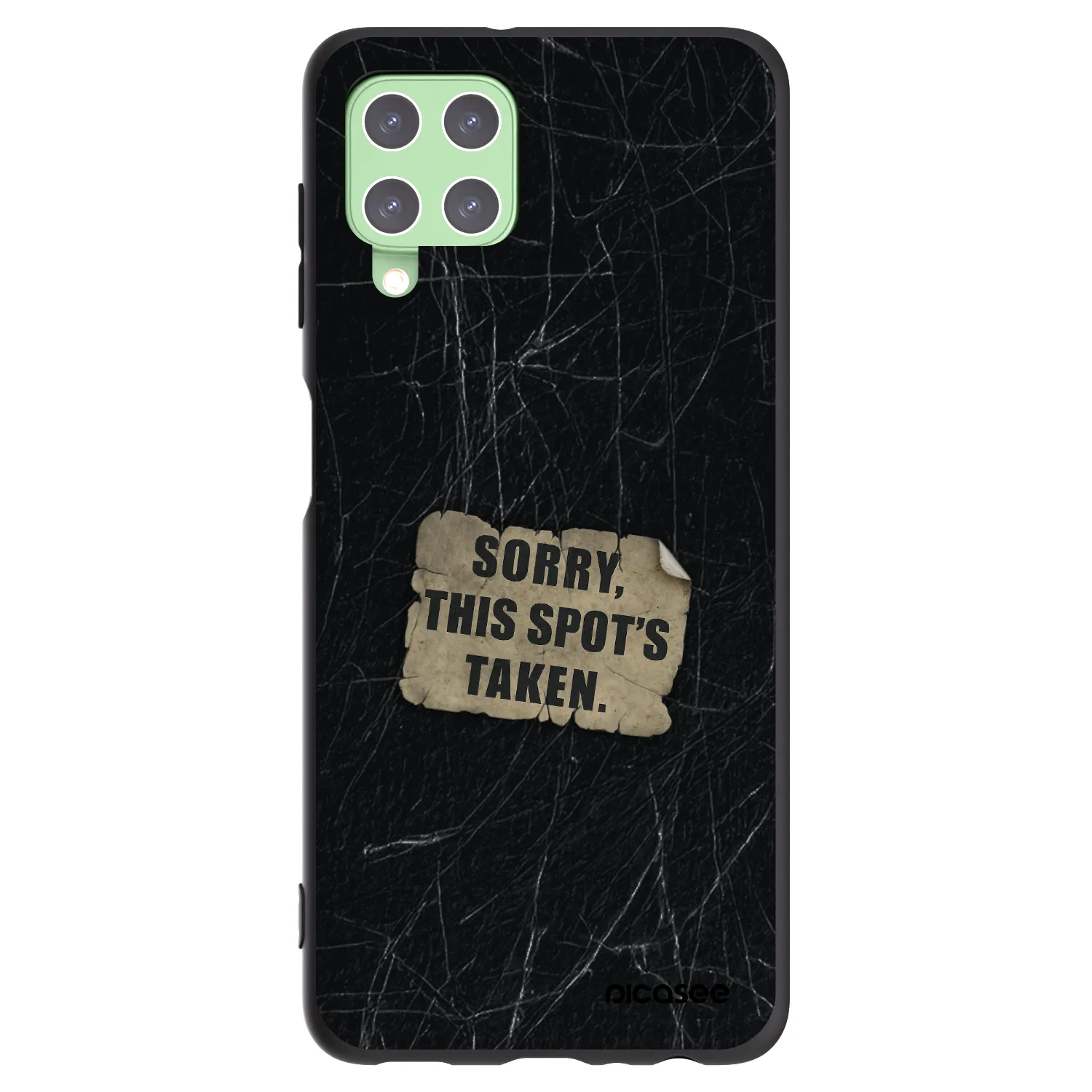 Picasee silikonový černý obal pro Samsung Galaxy A22 A225F 4G - SORRY