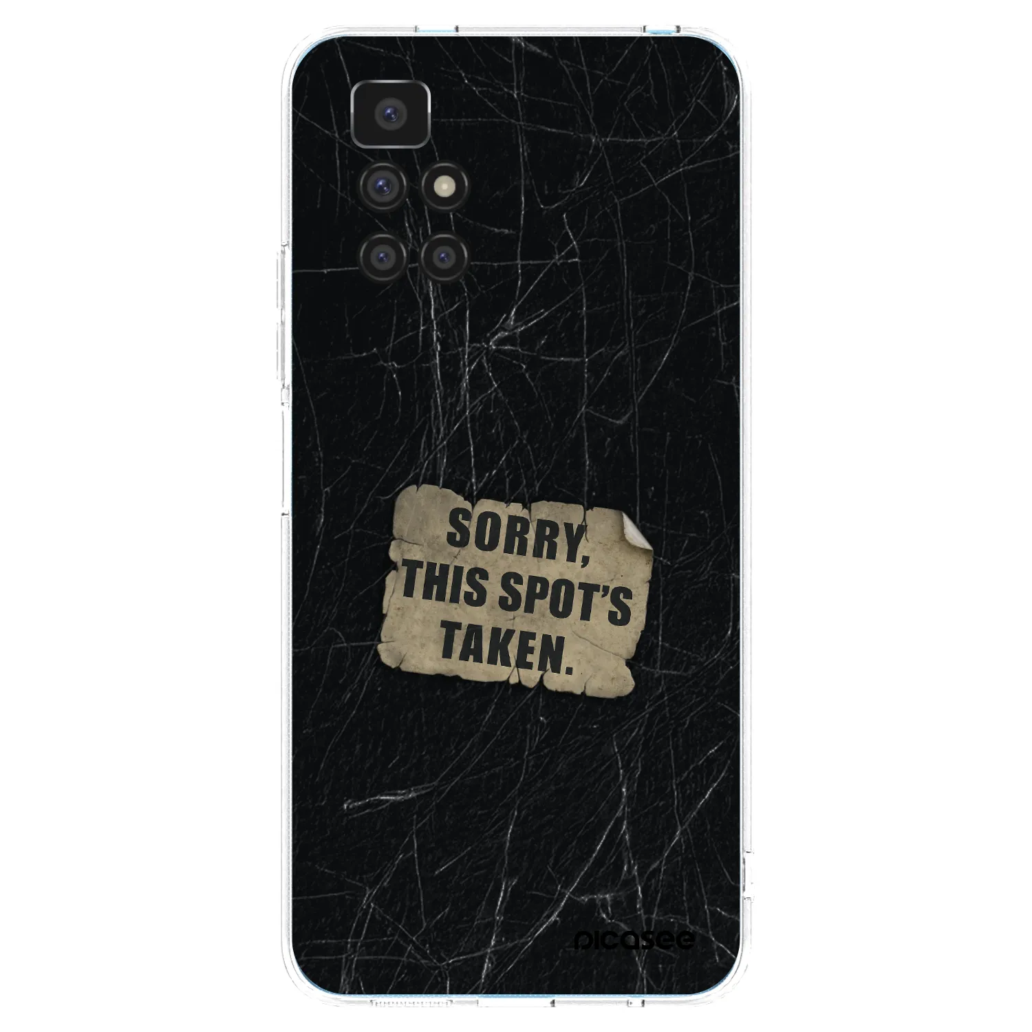 Picasee silikonový průhledný obal pro Xiaomi Redmi 10 - SORRY