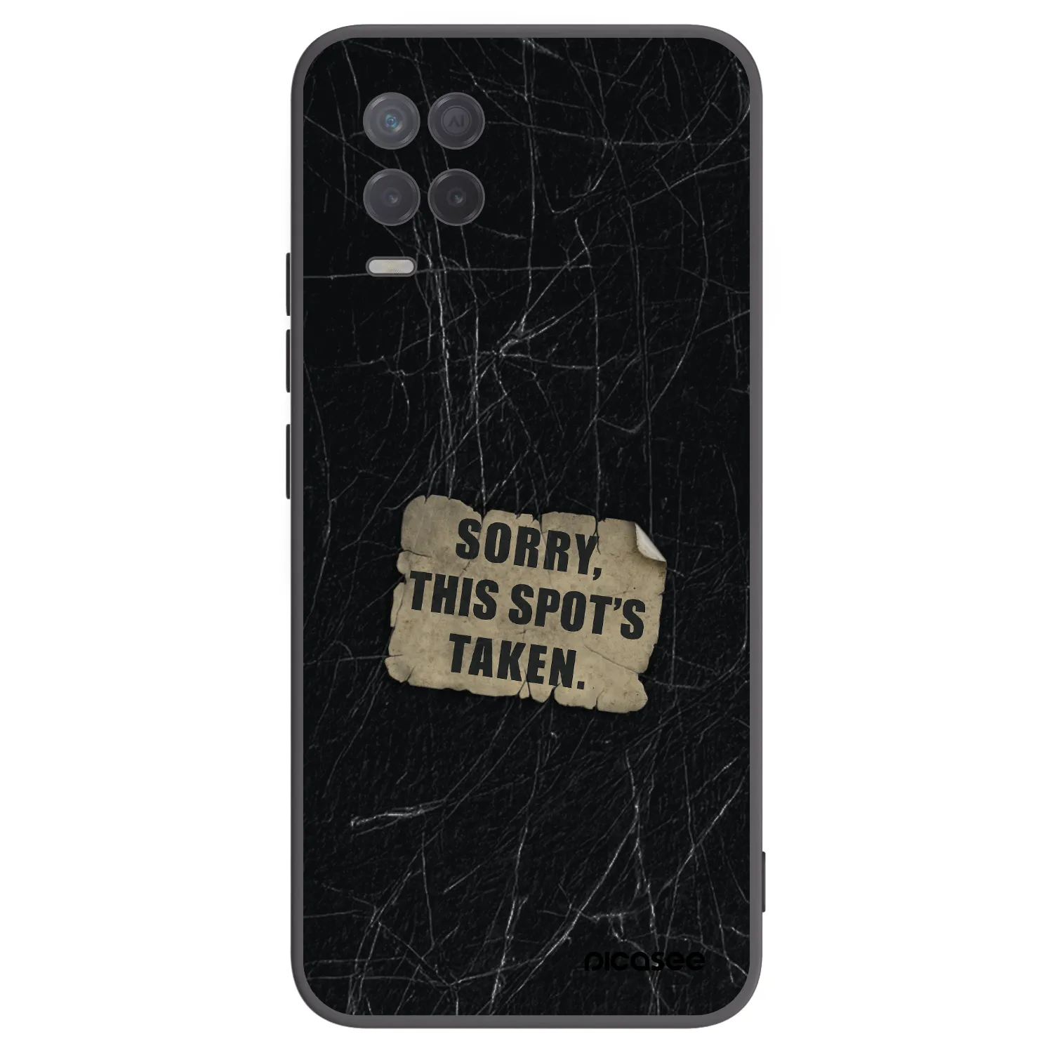 Picasee silikonový černý obal pro Realme 8 5G - SORRY