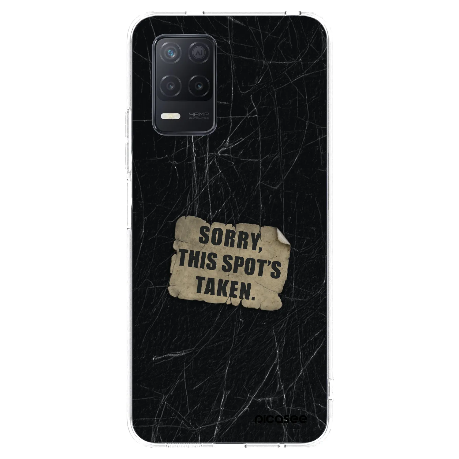 Picasee silikonový průhledný obal pro Realme 8 5G - SORRY